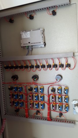 Control cabinet horizontal clarifier tank